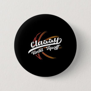 Chapa Redonda De 5 Cm Cly Until Tip Off Hoops Bysketbyll Player