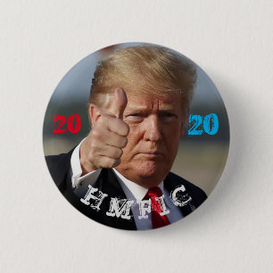 Chapa Redonda De 5 Cm CMI de Trump 2020