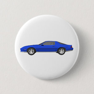 Chapa Redonda De 5 Cm coche de deportes de Camaro de los años 80: model