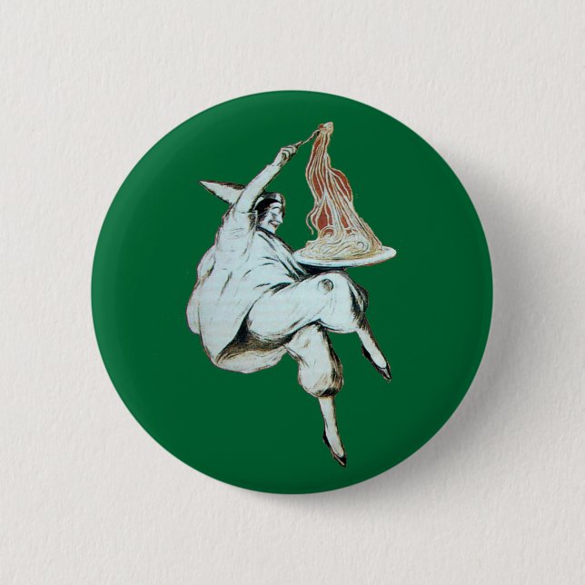 CHAPA REDONDA DE 5 CM COCINA ITALIANA FIESTA DE ESPAGUETTI, RESTAURANTE  (Anverso)