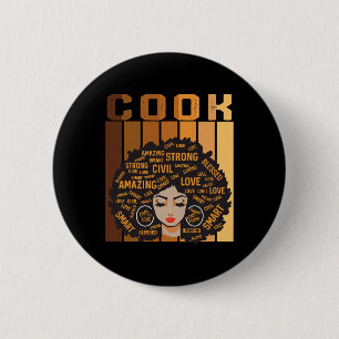 Chapa Redonda De 5 Cm Cocinero Afro Americano Mujeres Historia Negra Mes