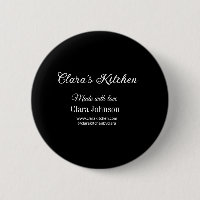 cocinero de cocina añade el detalle del nombre del