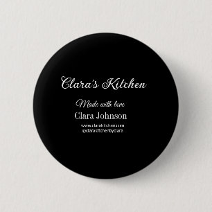 Chapa Redonda De 5 Cm cocinero de cocina añade el detalle del nombre del
