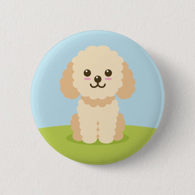 Chapa Redonda De 5 Cm Cockapoo (Anverso)
