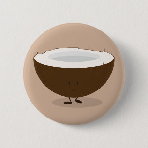 Chapa Redonda De 5 Cm Coco sonriente