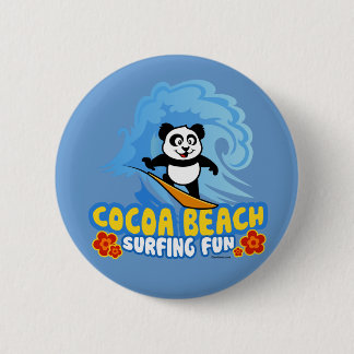 Chapa Redonda De 5 Cm Cocoa Beach Surfing Fun