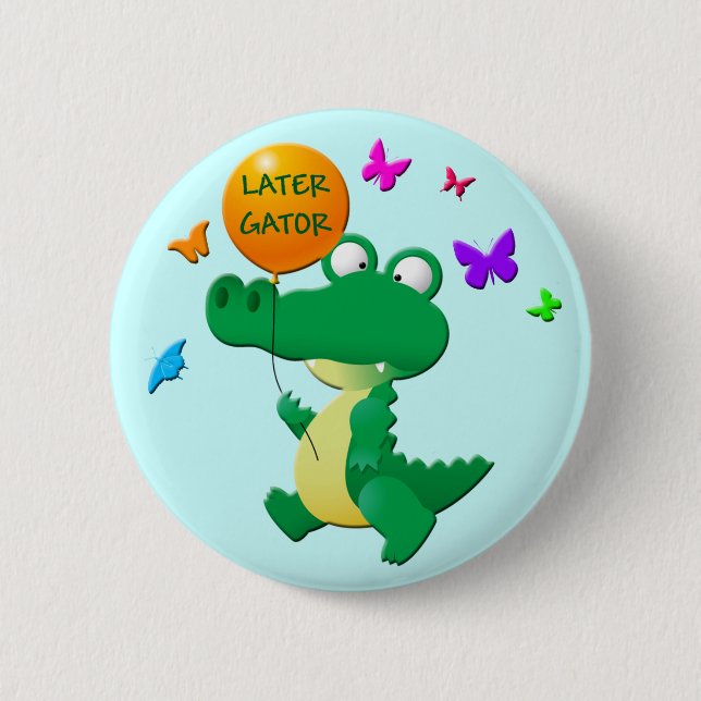 CHAPA REDONDA DE 5 CM COCODRILO POSTERIOR (Anverso)