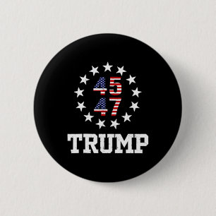 Chapa Redonda De 5 Cm Código de baile divertido Qr del presidente Trump 