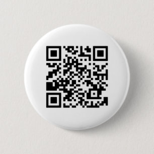 Chapa Redonda De 5 Cm Código Qr RickRoll Gif