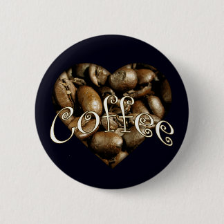 Chapa Redonda De 5 Cm Coffee Heart