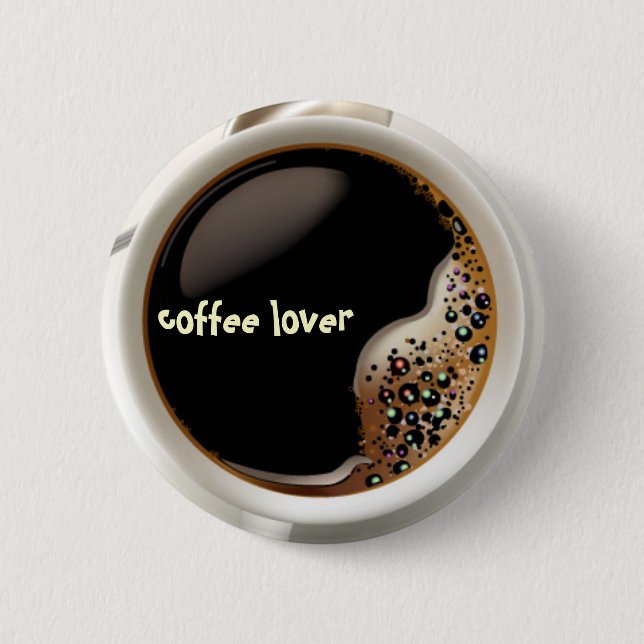 Chapa Redonda De 5 Cm Coffee Lover (Anverso)