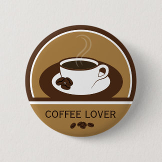 Chapa Redonda De 5 Cm Coffee Lover Café Copa Beans Botones redondos