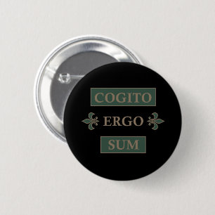 Chapa Redonda De 5 Cm Cogito ergo sum