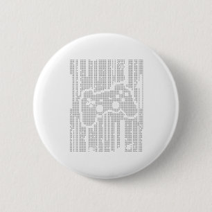 Chapa Redonda De 5 Cm Cojín de la matriz - juego de los videojuegos del