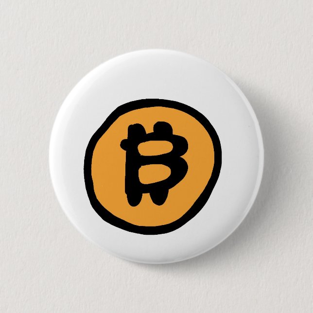 Chapa Redonda De 5 Cm colección de bitcoin (Anverso)