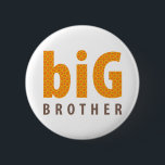 Chapa Redonda De 5 Cm COLECCIÓN DE SIBLINGS - hermano mayor {naranja}<br><div class="desc">Desde mi SIBLINGS COLLECTION un diseño creado específicamente para celebrar donde perteneces a la familia de una manera divertida y a la moda... Disponible en muchos productos este diseño es adecuado para muchas ocasiones para celebrar ser un GRAN HERMANO. Por favor, revisa mi tienda para ver toda la gama incluyendo...</div>