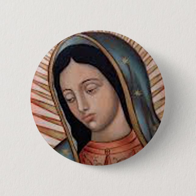 CHAPA REDONDA DE 5 CM COLECCIÓN DE VIRGEN DE GUADALUPE (Anverso)