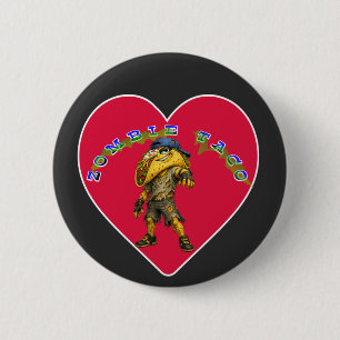 Chapa Redonda De 5 Cm Colección Familia Taco: El "Taco Zombie" de Hallow