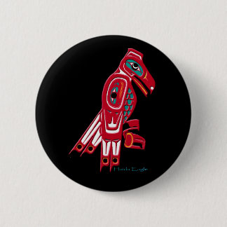 Chapa Redonda De 5 Cm Colección HAIDA EAGLE