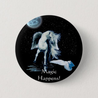 Chapa Redonda De 5 Cm Colección PEGASUS & WHITE RAVEN