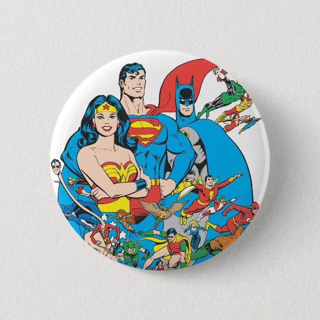 Chapa Redonda De 5 Cm Colección Super Powers™ 1 (Anverso)