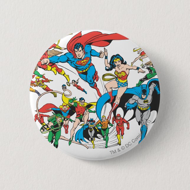 Chapa Redonda De 5 Cm Colección Super Powers™ 3 (Anverso)