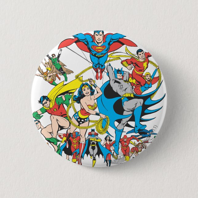 Chapa Redonda De 5 Cm Colección Super Powers™ 4 (Anverso)