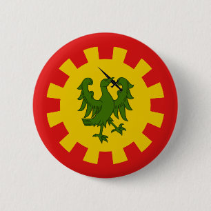 Chapa Redonda De 5 Cm Colegio de Santa Cristina Insignia de Población Bo