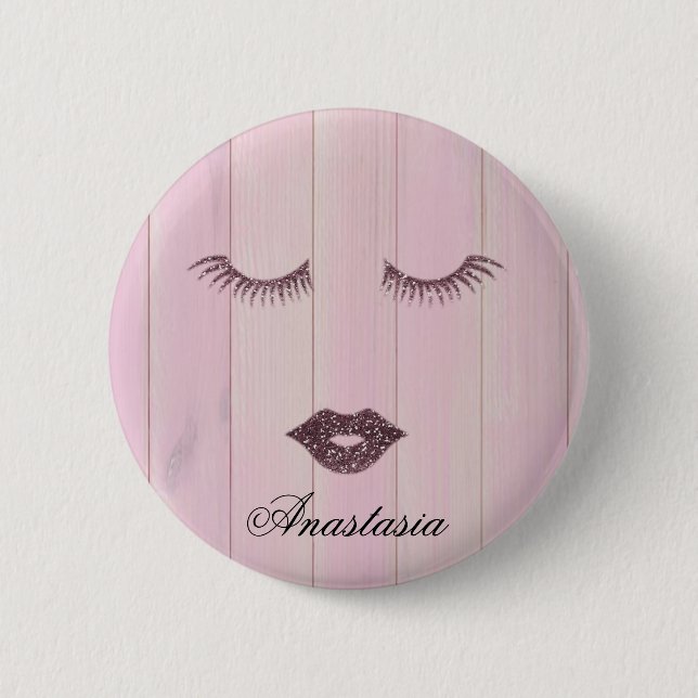 Chapa Redonda De 5 Cm Coll rosa dulce (Anverso)