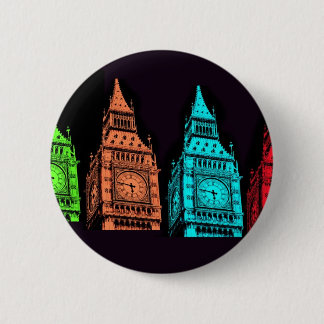 Chapa Redonda De 5 Cm Collage de Big Ben