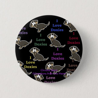 Chapa Redonda De 5 Cm Collage de I Love Doxies