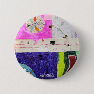 Chapa Redonda De 5 Cm collage_flower_button