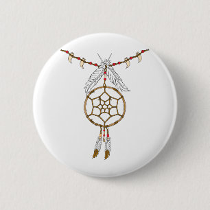 Chapa Redonda De 5 Cm Collar Dream Catcher