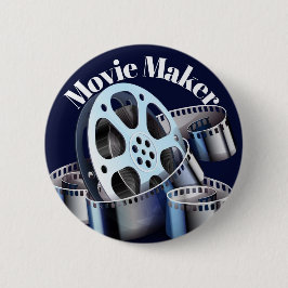 Chapa Redonda De 5 Cm Collar plateado de Movie Maker