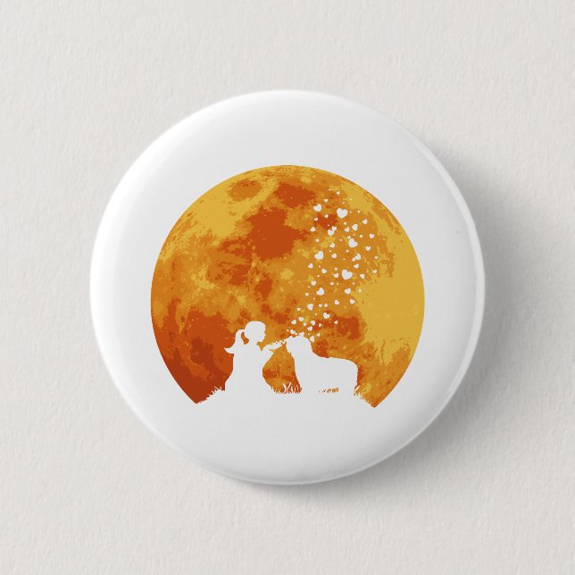 Chapa Redonda De 5 Cm Collie barbudo (Anverso)