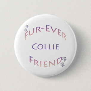 Chapa Redonda De 5 Cm Collie Furever
