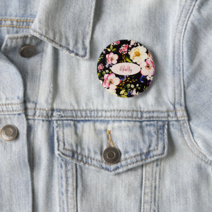 Chapa Redonda De 5 Cm Color de agua rosas amarillas rosas rosas rosas ne