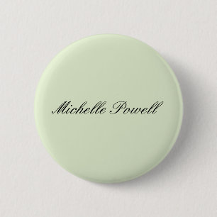 Chapa Redonda De 5 Cm Color pastel claro Script moderno tendencia