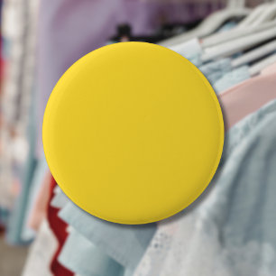 Chapa Redonda De 5 Cm Color sólido amarillo solar Clásico Elegante