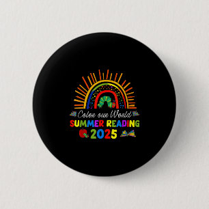 Chapa Redonda De 5 Cm Colorea Nuestro Mundo Lectura de Verano 2025 Para 