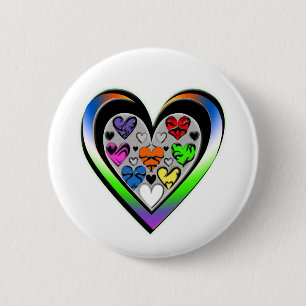Chapa Redonda De 5 Cm Colores de amor