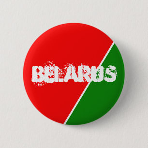 Chapa Redonda De 5 Cm Colores de bandera nacional de Bielorrusia