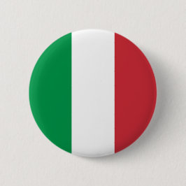 Chapa Redonda De 5 Cm Colores de la bandera italiana verde blanco y rojo