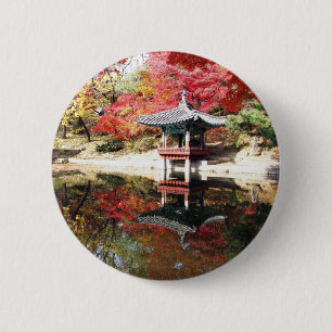 Chapa Redonda De 5 Cm Colores del otoño de Seul