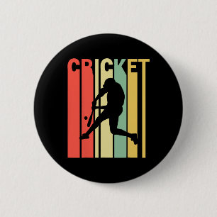 Chapa Redonda De 5 Cm Colores Retro Vintage Cricketer