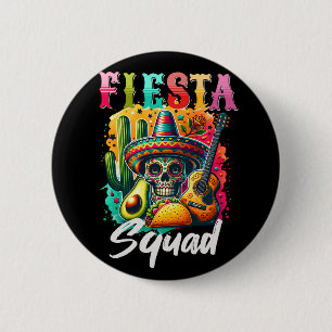 Chapa Redonda De 5 Cm Colorido diseño del escuadrón de Cinco de Mayo Fie