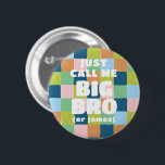 Chapa Redonda De 5 Cm Colorido verificador de la diversión bloquea Baby<br><div class="desc">Este colorido y neutral botón de género es una manera divertida de celebrar a los padres de estar en la ducha de bebé de una pareja y compartir la alegría con la familia y amigos para que todos sepan quién es el orgulloso Gran Hermano así como su nombre real.</div>