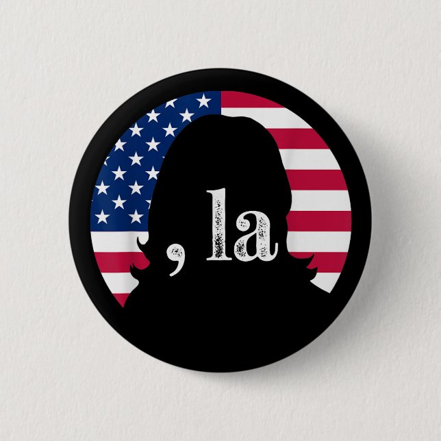 Chapa Redonda De 5 Cm Coma La Kamala Harris Para Presidente Elección 202 (Anverso)