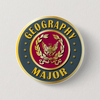 Chapa Redonda De 5 Cm Comandante de la geografía