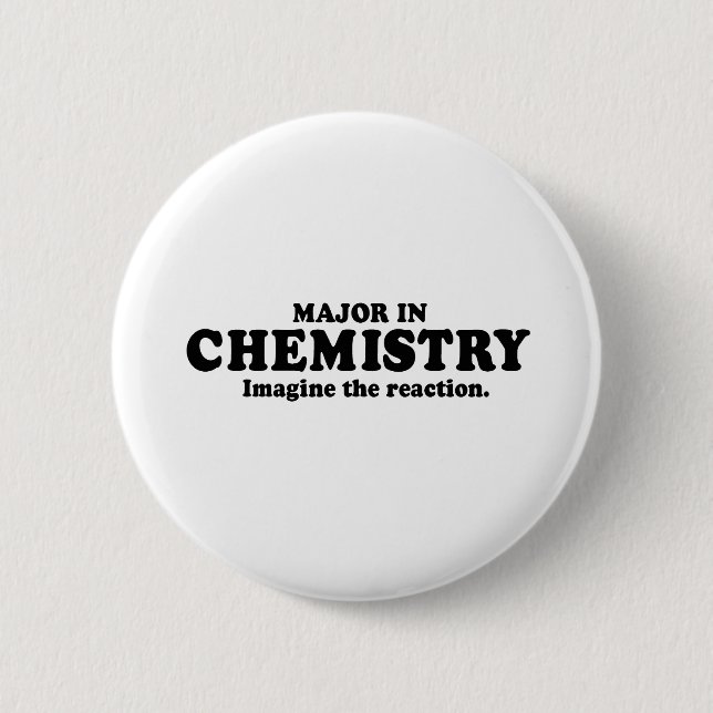 Chapa Redonda De 5 Cm COMANDANTE EN QUÍMICA - IMAGÍNESE la camiseta de (Anverso)